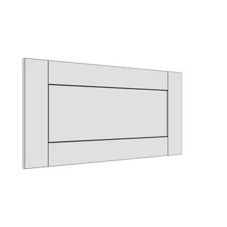 697 × 357mm shaker v-groove door