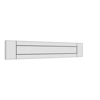797 × 140mm shaker v-groove door