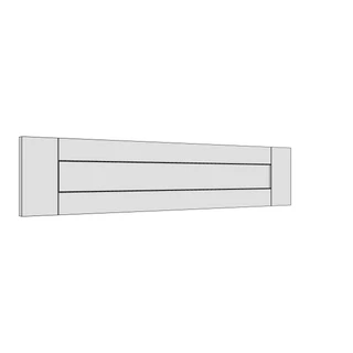 797 × 170mm shaker v-groove door