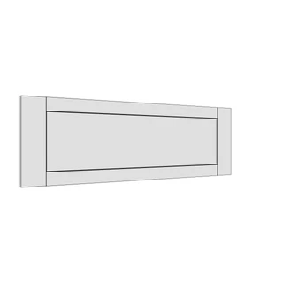 897 × 283mm shaker v-groove door