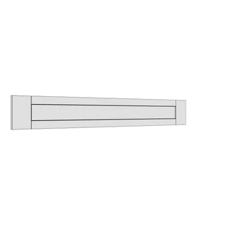 997 × 140mm shaker v-groove door