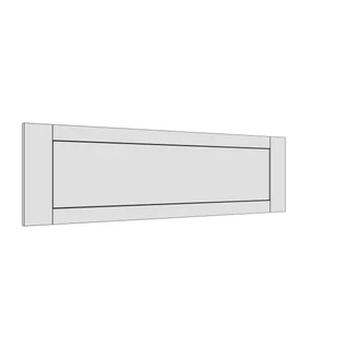 997 × 283mm shaker v-groove door