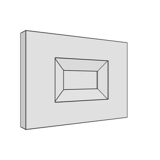 197 × 140mm v shaker door