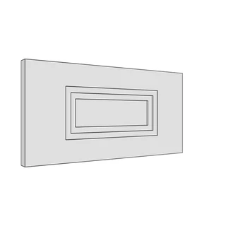 397 × 197mm art deco shaker door