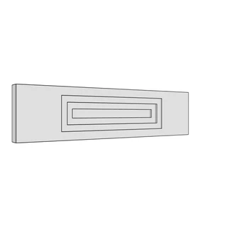 397 × 97mm art deco shaker door