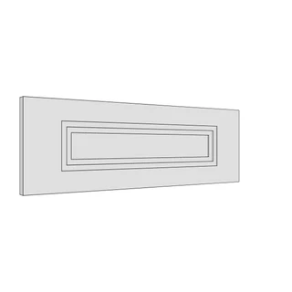 597 × 197mm art deco shaker door