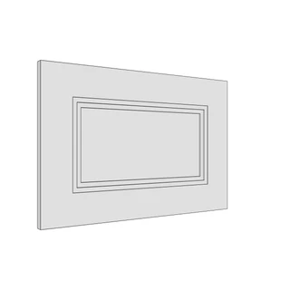 597 × 397mm art deco shaker door