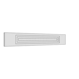 597 × 97mm art deco shaker door