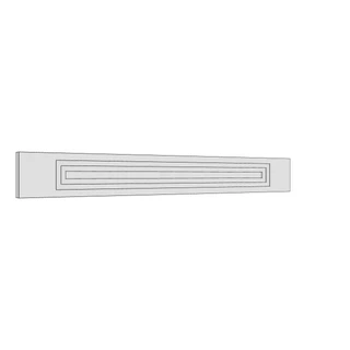 797 × 97mm art deco shaker door