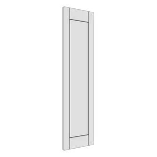 254 × 997mm shaker v-groove door