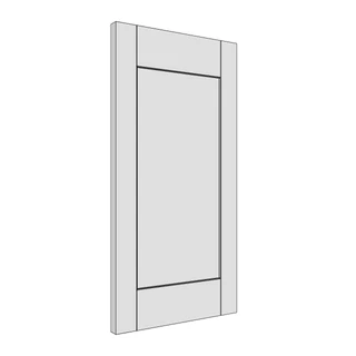297 × 597mm shaker v-groove door