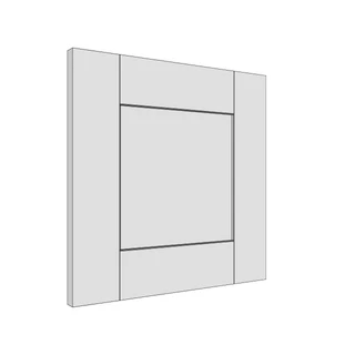 397 × 397mm shaker v-groove door
