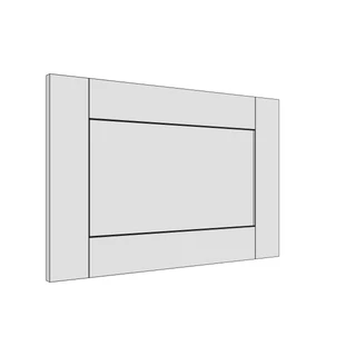 597 × 397mm shaker v-groove door