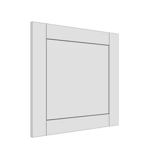 597 × 597mm shaker v-groove door