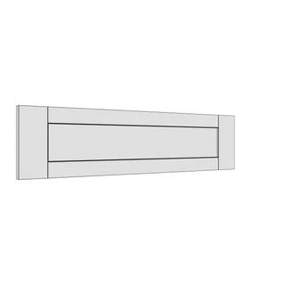 797 × 197mm shaker v-groove door
