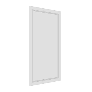 1019 × 2010mm art deco shaker door